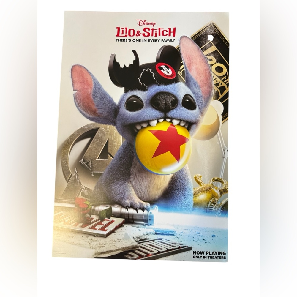 Disney Lilo & Stitch double sided movie poster -exclusive from movie theatres